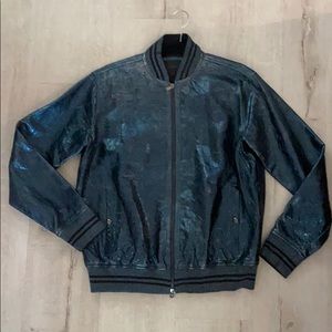 Diesel black gold, leather bomber